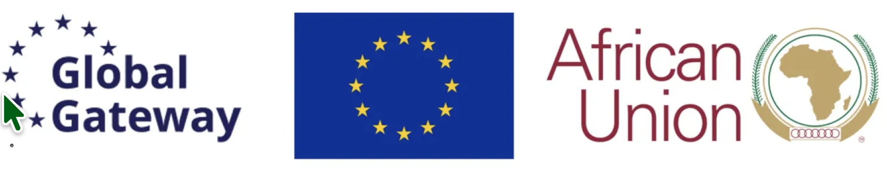 Global Gateway, European Union, and African Union logos